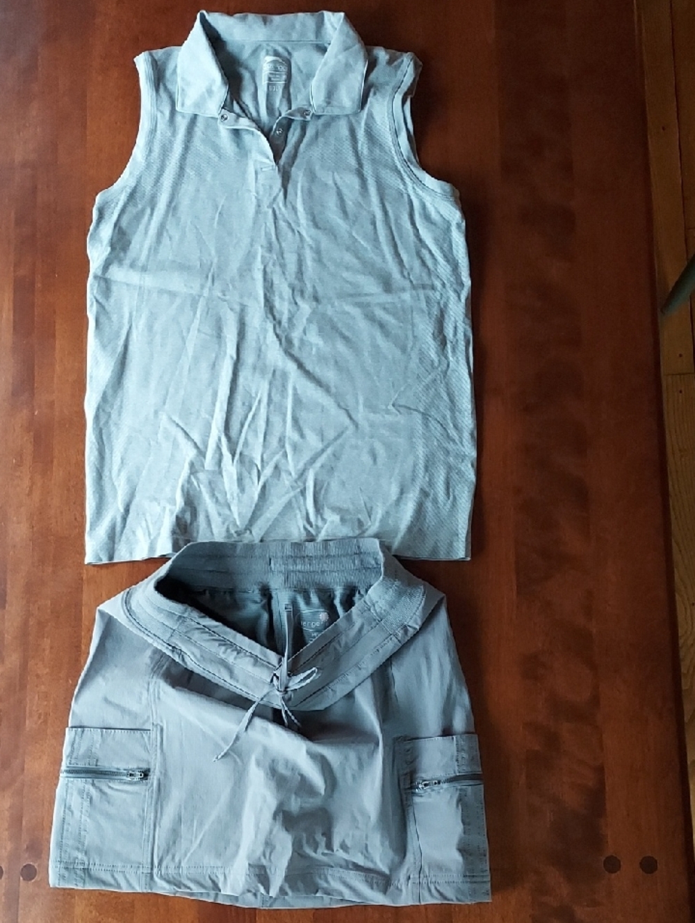 Light Gray Womens’s Casual Skort Set. Skort By Tangerine, Top By Slazenger